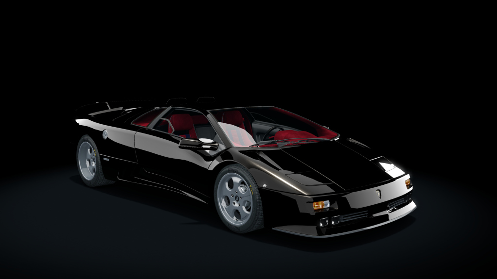 Lamborghini Diablo SE30 Jota, skin black_red