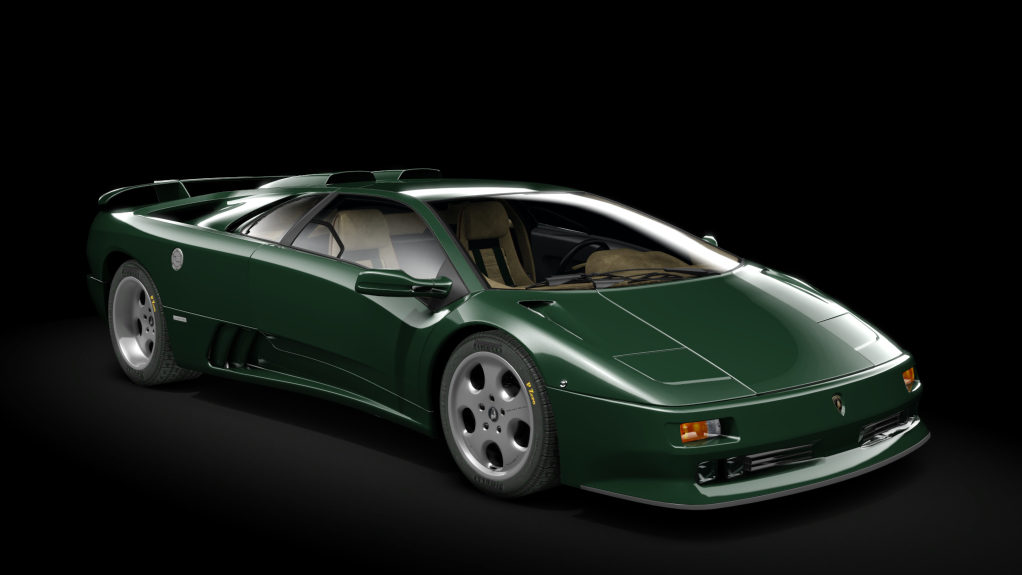 Lamborghini Diablo SE30 Jota, skin dark_green_metallic