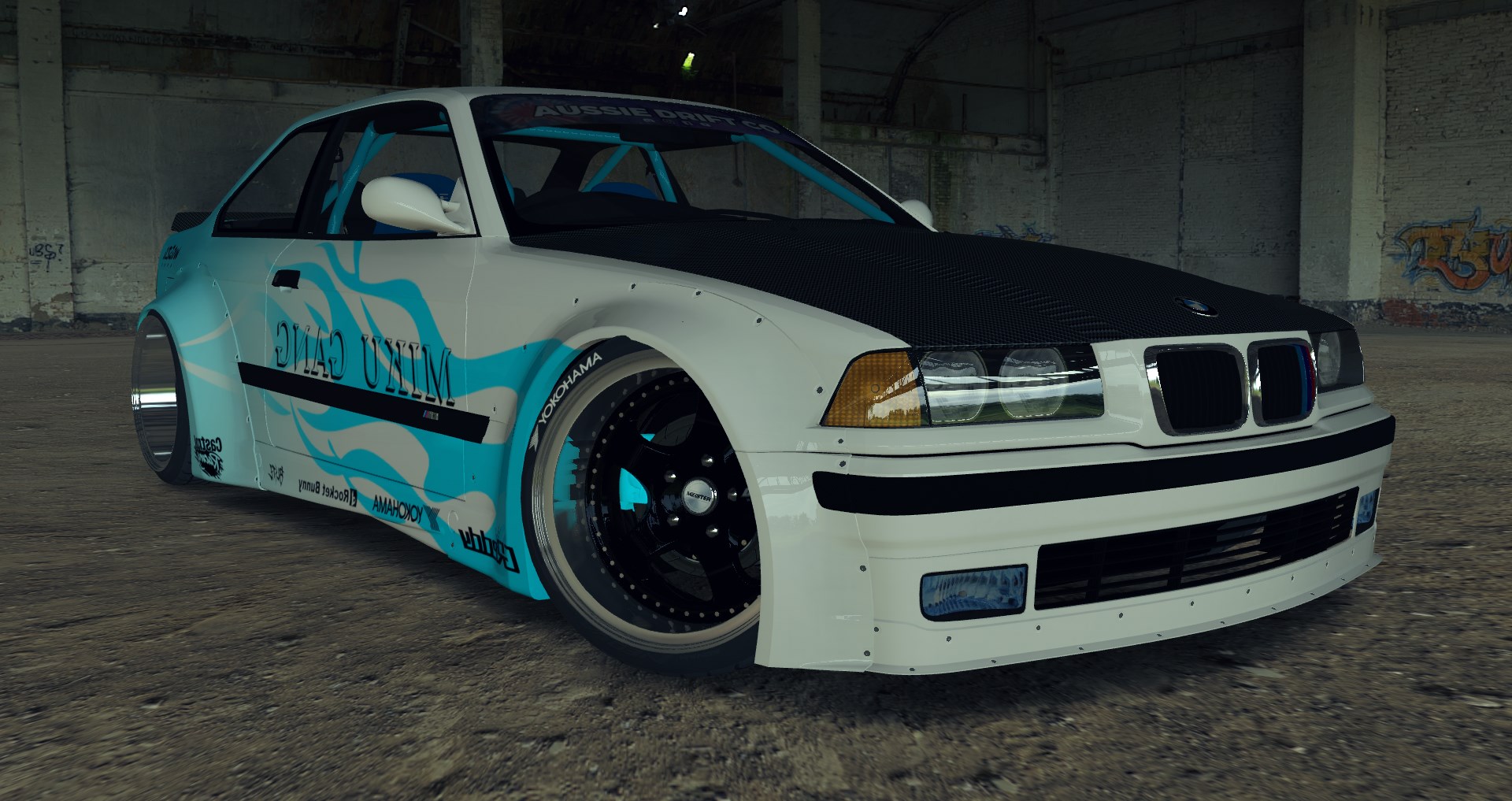 ADC BMW E36 M3  420, skin Miku Gang - waszaspec