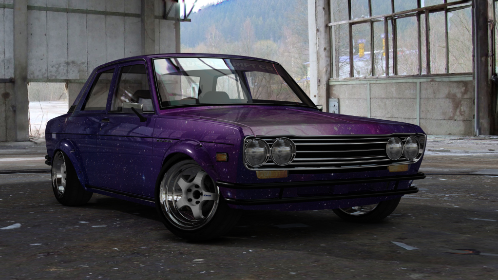 ADC Nissan Datsun 510  420, skin Purple Galaxy