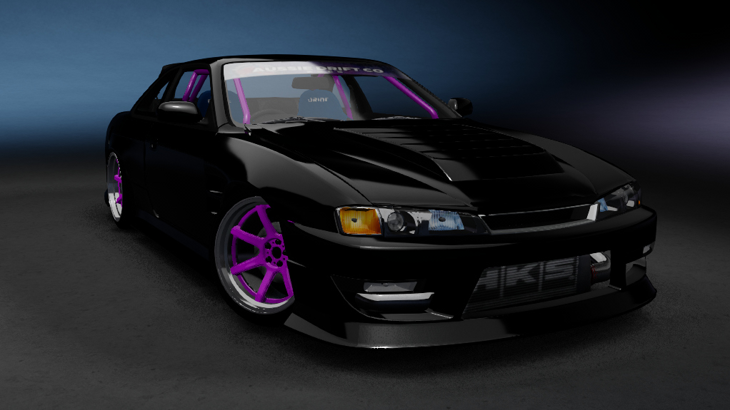 ADC Nissan Silvia S14 Kouki  420, skin Black N Pink