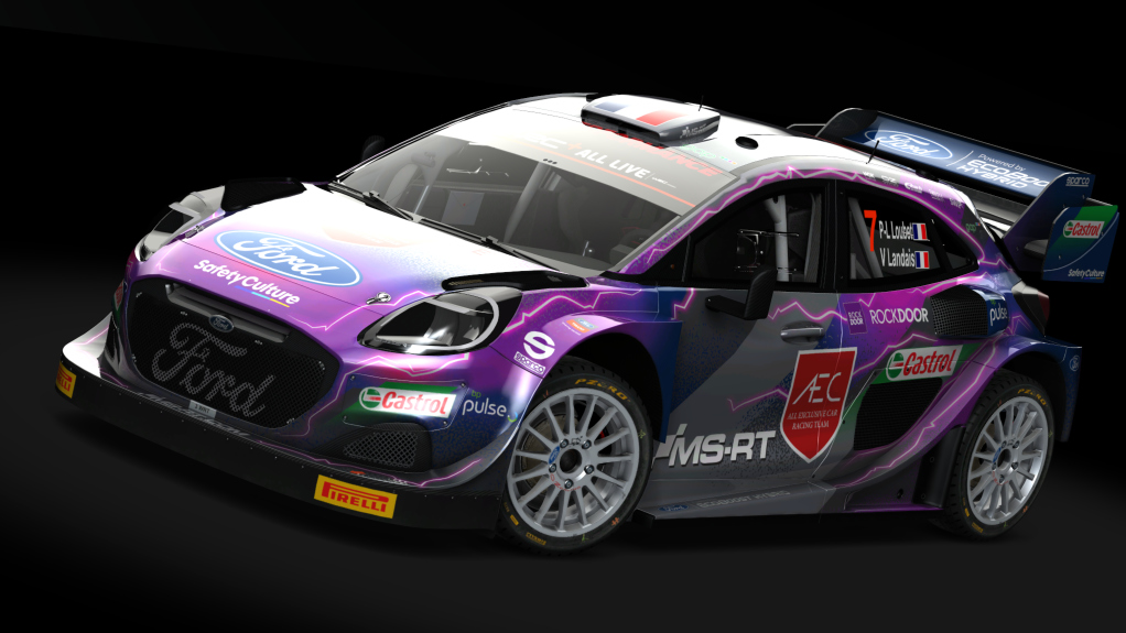 Ford Puma Hybrid Rally1 2022, skin Loubet 2022