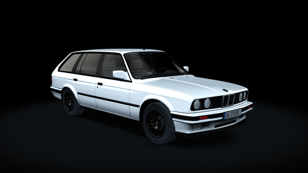 BMW 325i E30 Touring S1, skin white