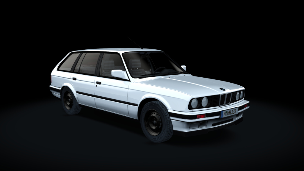 BMW 325iX E30 Touring, skin white