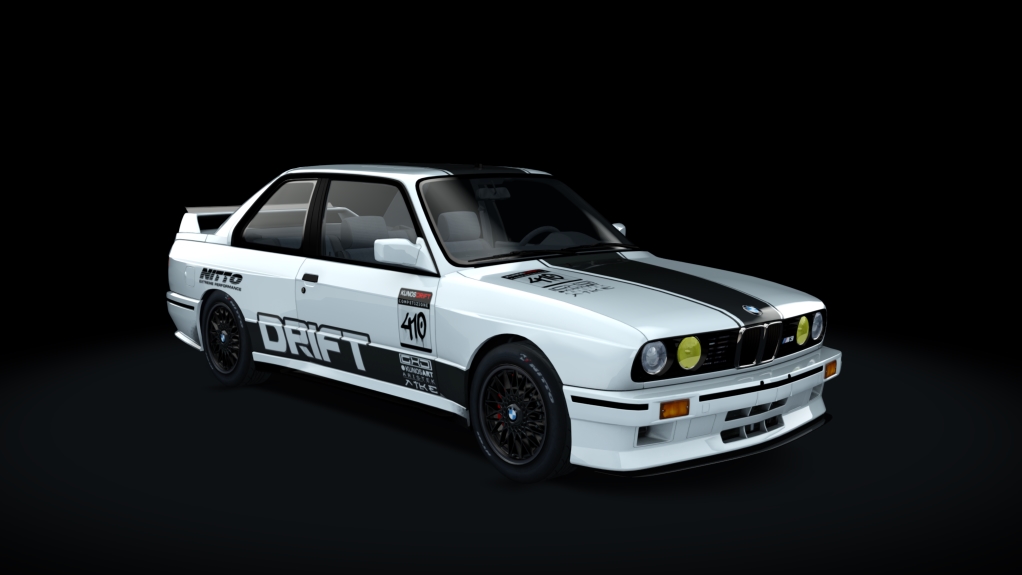 BMW M3 E30 Drift, skin Nitto_White