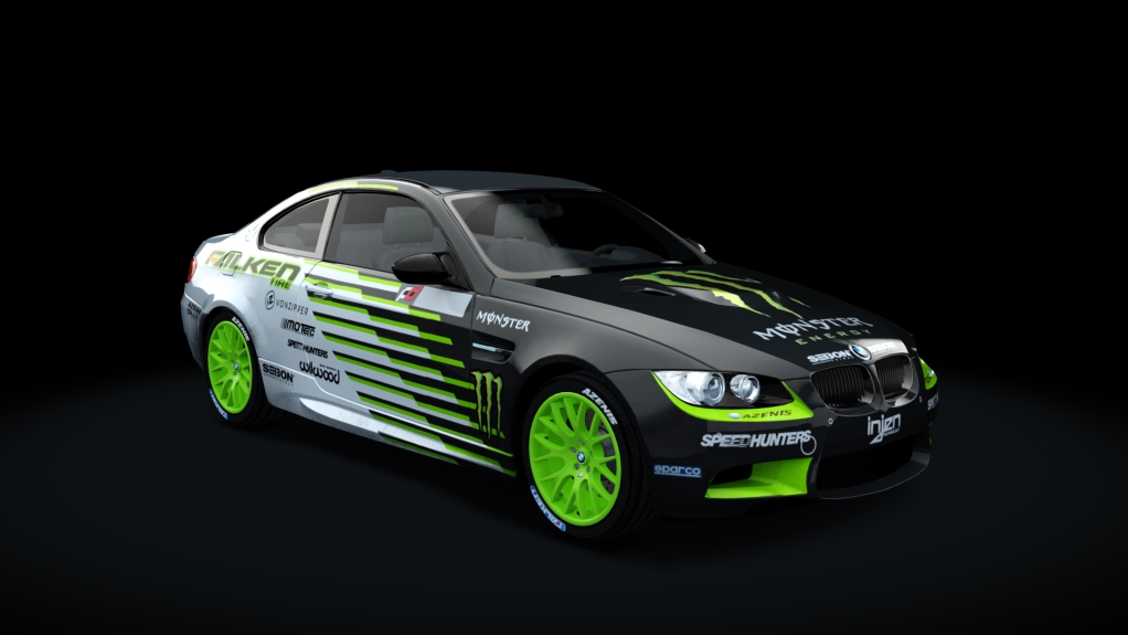 BMW M3 E92 drift, skin Monster_Falken