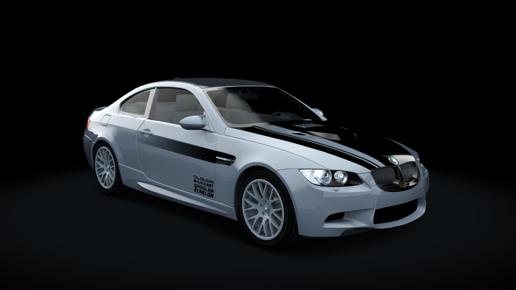 BMW M3 E92 Step1, skin Titanium_Silver