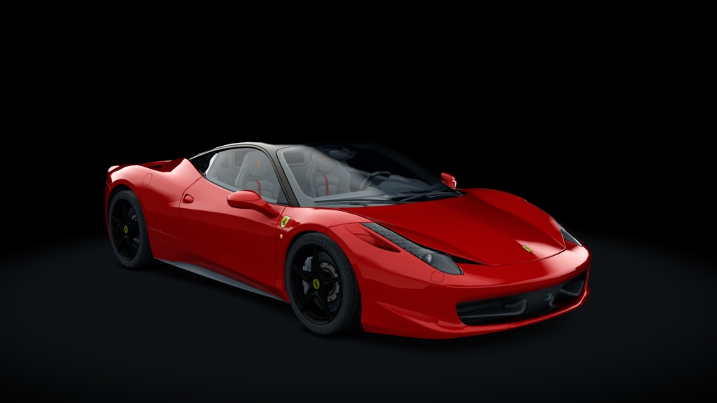 Ferrari 458 Italia, skin 01_rosso_scuderia_dark_top