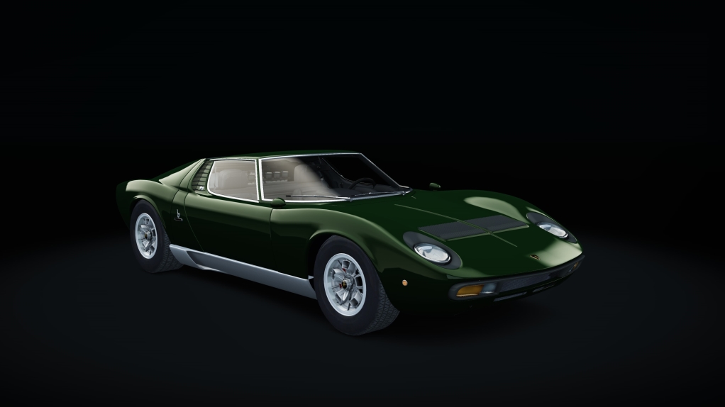 Lamborghini Miura P400 SV, skin Verde_Inglese