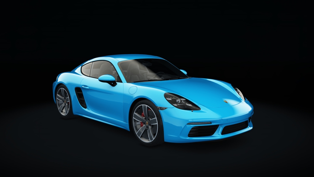 Porsche 718 Cayman S, skin 09_miami_blue