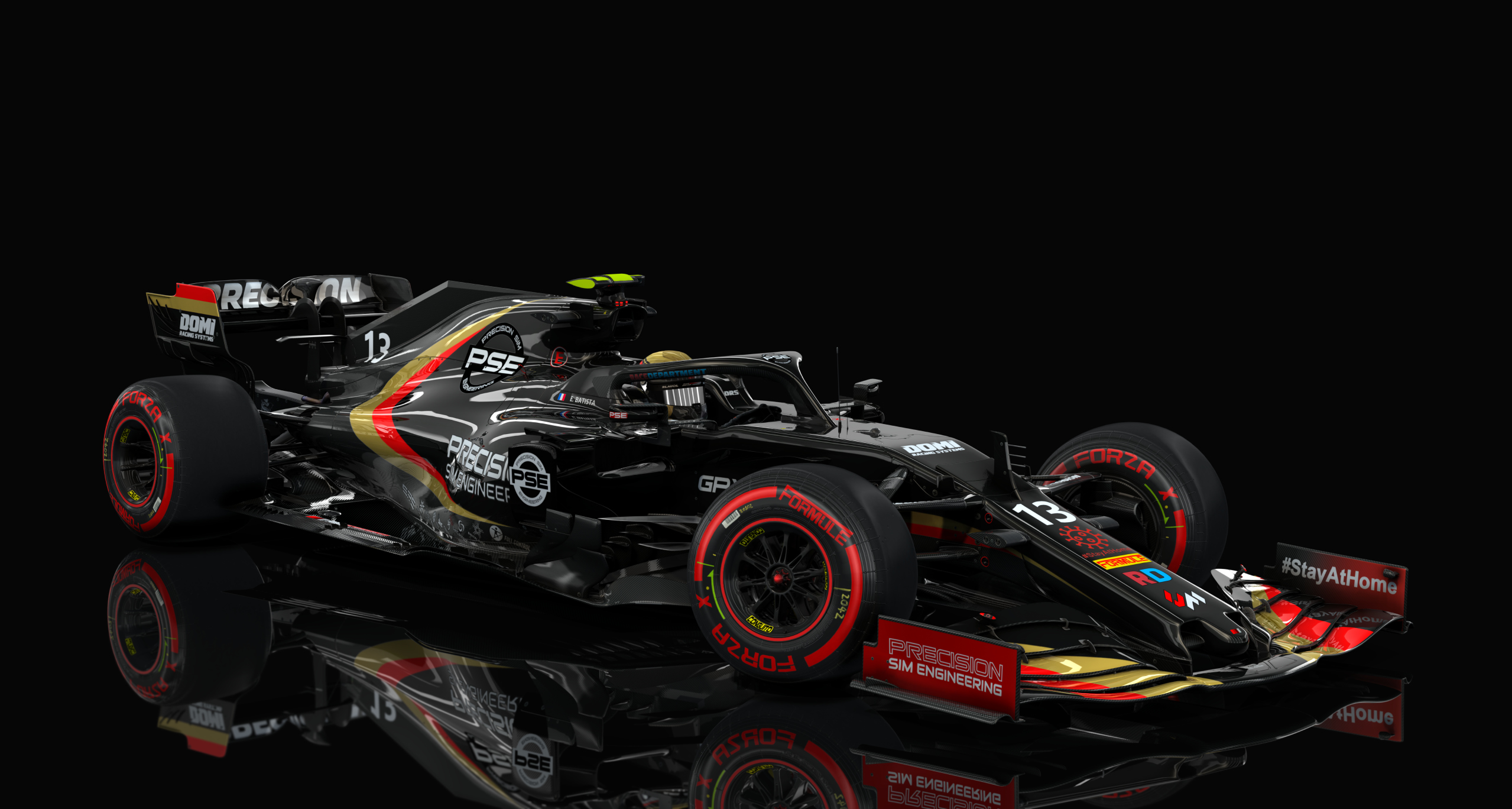 Formula Hybrid 2020, skin 13_pse_black_gold