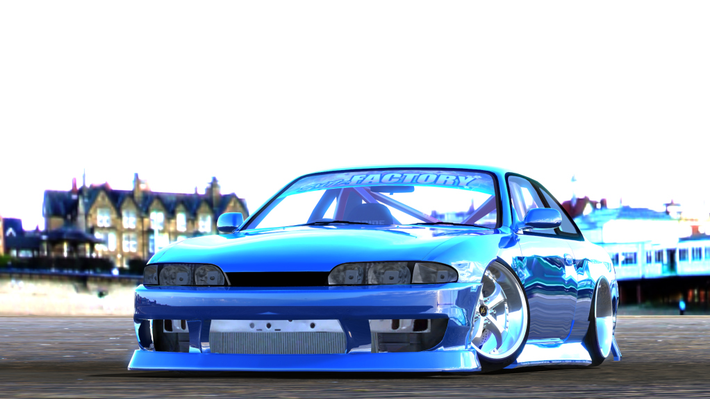 Tando Buddies S14 Zenki Stock Hood, skin Blue_and_pink_rims